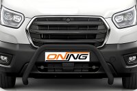 Frontbügel SCHWARZ für Ford Transit 2019-2024 70mm Frontschutzbügel Edelstahl Gutachten