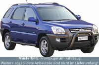 Frontbügel Edelstahl schwarz für KIA Sportage 2004 - 2007 76mm mit Gutachten
