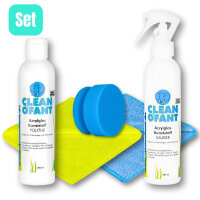 CLEANOFANT Acrylglas Plexiglas Politur & Reiniger Set...