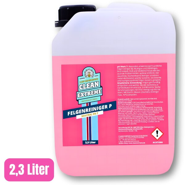 CLEANEXTREME Felgenreiniger P Säurefrei pH-neutral Farbumschlag 2,3 L Alufelgen