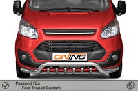 Frontbügel Unterfahrschutz für Ford Transit Custom 2012-2018 70mm breit Gutachten
