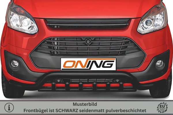 Frontbügel Unterfahrschutz für Ford Transit Custom 2012-2018 SCHWARZ 70mm breit
