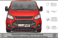 Frontbügel Unterfahrschutz für Ford Transit Custom 2012-2018 SCHWARZ 70mm breit