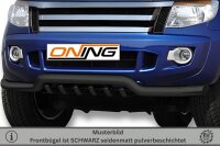 Frontbügel mit Unterfahrschutz für Ford Ranger 2011-2016 SCHWARZ 70mm Gutachten