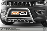 Frontschutzbügel mit Unterbodenschutz für Jeep Compass 2017-2021 60mm Gutachten