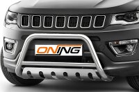 Frontschutzbügel mit Unterfahrschutz für Jeep Compass 2017-2021 60mm Gutachten
