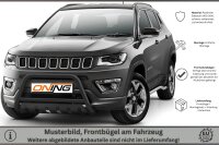 Frontschutzbügel mit Unterfahrschutz für Jeep Compass 2017-2021 schwarz 60mm Edelstahl mit Gutachten