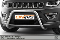 Frontschutzbügel für Jeep Compass 2017-2021 60mm Edelstahl Gutachten