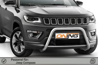 Frontschutzbügel für Jeep Compass 2017-2021 60mm Edelstahl Gutachten