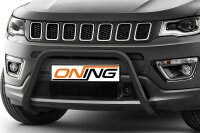 Frontschutzbügel für Jeep Compass 2017-2021 schwarz 60mm Edelstahl mit Gutachten