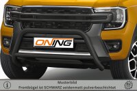 Frontschutzbügel mit Querstreben für Ford Ranger 2023- schwarz 70mm Edelstahl mit Gutachten