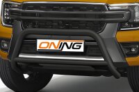 Frontschutzbügel mit Querstreben für Ford Ranger 2023- schwarz 70mm Edelstahl mit Gutachten