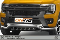 Frontschutzbügel breit Unterbodenschutz für Ford Ranger 2023- 70mm Gutachten