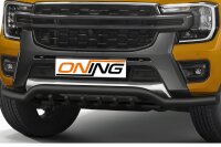 Frontschutzbügel breit Unterbodenschutz für Ford Ranger 2023- schwarz 70mm Edelstahl mit Gutachten