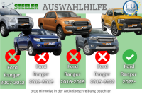 Frontschutzbügel breit Unterbodenschutz für Ford Ranger 2023- schwarz 70mm Edelstahl mit Gutachten