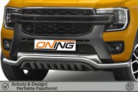 Frontschutzbügel breit Unterbodenschutz für Ford Ranger 2023- 70mm Gutachten