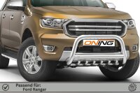 Frontschutzbügel mit Unterfahrschutz für Ford Ranger (TKE) 2019-2022 70mm Gutachten