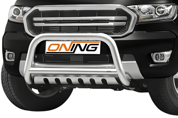 Frontschutzbügel mit Unterfahrschutz für Ford Ranger (TKE) 2019-2022 70mm Gutachten