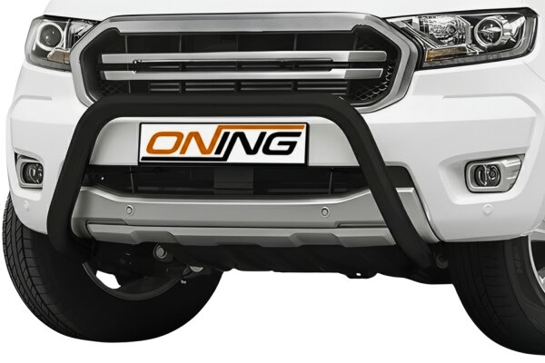 Frontschutzbügel für Ford Ranger TKE 2019-2022 schwarz 70mm Edelstahl Gutachten