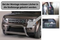 Frontbügel Edelstahl schwarz für Land Rover Discovery 4 2012 - 63mm mit Gutachten