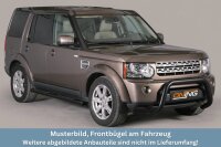 Frontbügel Edelstahl schwarz für Land Rover Discovery 4 2012 - 76mm mit Gutachten