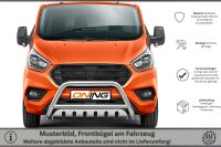 Frontschutzbügel mit Unterfahrschutz für Ford Transit Custom 2018-2023 70mm Gutachten