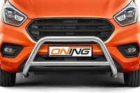 Frontschutzbügel mit Querstreben für Ford Transit Custom 2018-2023 70mm Gutachten
