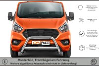 Frontschutzbügel mit Querstreben für Ford Transit Custom 2018-2023 70mm Gutachten