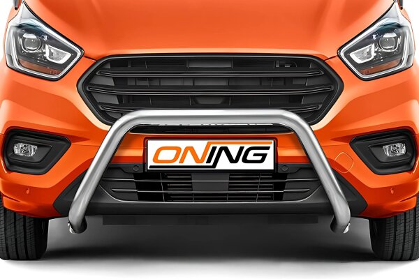 Frontschutzbügel für Ford Transit Custom 2018-2023 70mm Gutachten Edelstahl