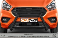 Frontschutzbügel für Ford Transit Custom 2018-2023 schwarz 70mm Edelstahl mit Gutachten