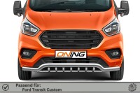 Frontschutzbügel breit Unterbodenschutz für Ford Transit Custom 2018-2023 70mm Gutachten breit
