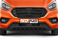 Frontschutzbügel breit Unterbodenschutz für Ford Transit Custom 2018-2023 schwarz 70mm Edelstahl mit Gutachten breit