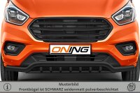 Frontschutzbügel breit Unterbodenschutz für Ford Transit Custom 2018-2023 schwarz 70mm Edelstahl mit Gutachten breit