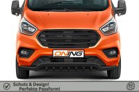Frontschutzbügel breit Unterbodenschutz für Ford Transit Custom 2018-2023 schwarz 70mm Edelstahl mit Gutachten breit