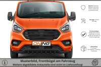 Frontschutzbügel breit Unterbodenschutz für Ford Transit Custom 2018-2023 schwarz 70mm Edelstahl mit Gutachten breit