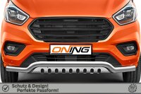 Frontschutzbügel breit Unterbodenschutz für Ford Transit Custom 2018-2023 70mm Gutachten breit