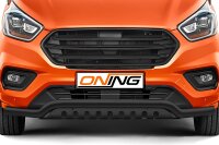 Frontschutzbügel breit Unterbodenschutz für Ford Transit Custom 2018-2023 schwarz 70mm Edelstahl mit Gutachten breit