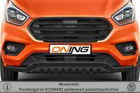 Frontschutzbügel breit Unterbodenschutz für Ford Transit Custom 2018-2023 schwarz 70mm Edelstahl mit Gutachten breit