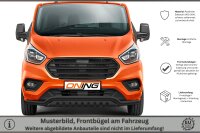 Frontschutzbügel breit Unterbodenschutz für Ford Transit Custom 2018-2023 schwarz 70mm Edelstahl mit Gutachten breit