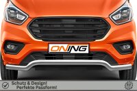 Frontschutzbügel breit für Ford Transit Custom 2018-2023 70mm Gutachten Edelstahl