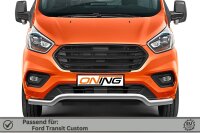 Frontschutzbügel breit für Ford Transit Custom 2018-2023 70mm Gutachten Edelstahl