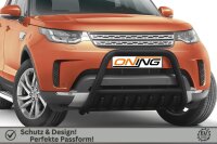 Frontschutzbügel mit Unterfahrschutz für Land Rover Discovery 5 2017- schwarz 70mm Edelstahl mit Gutachten