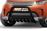 Frontschutzbügel mit Unterfahrschutz für Land Rover Discovery 5 2017- schwarz 70mm Edelstahl mit Gutachten