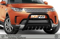 Frontschutzbügel mit Unterfahrschutz für Land Rover Discovery 5 2017- schwarz 70mm Edelstahl mit Gutachten