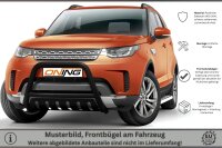 Frontschutzbügel mit Unterfahrschutz für Land Rover Discovery 5 2017- schwarz 70mm Edelstahl mit Gutachten