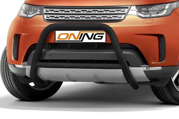 Frontschutzbügel mit Querstreben für Land Rover Discovery 5 2017- schwarz 70mm Edelstahl mit Gutachten