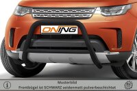 Frontschutzbügel mit Querstreben für Land Rover Discovery 5 2017- schwarz 70mm Edelstahl mit Gutachten