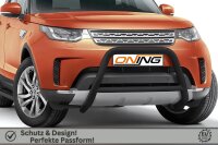 Frontschutzbügel mit Querstreben für Land Rover Discovery 5 2017- schwarz 70mm Edelstahl mit Gutachten