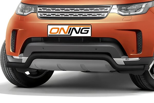 Frontschutzbügel breit für Land Rover Discovery 5 2017- schwarz 70mm Edelstahl mit Gutachten