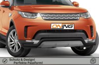 Frontschutzbügel breit für Land Rover Discovery 5 2017- schwarz 70mm Edelstahl mit Gutachten